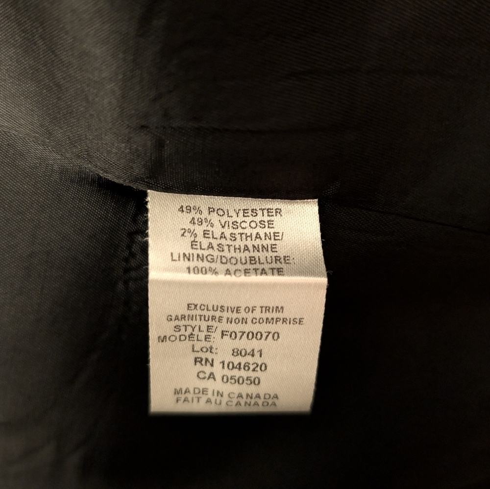 🇨🇦 Josef  (Jacob) Classic Black Blazer sz6 - Picture 5 of 5